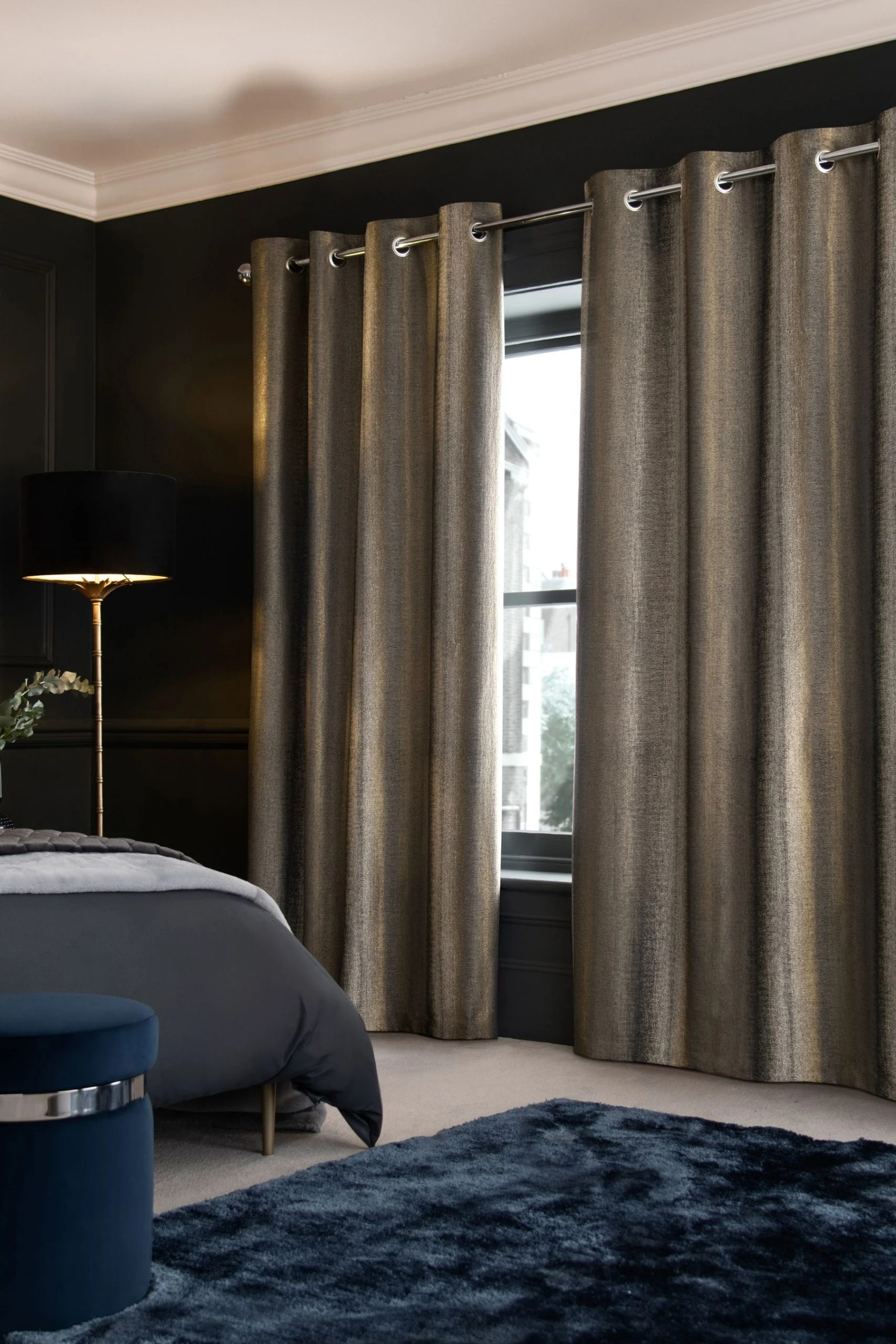 Metallic Stripe Curtains Next Metallic Stripe Curtains -Louis De Poortere Shop T67 557s2 scaled