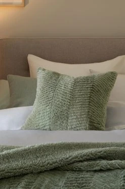 Next Chevron Faux Fur Cushion