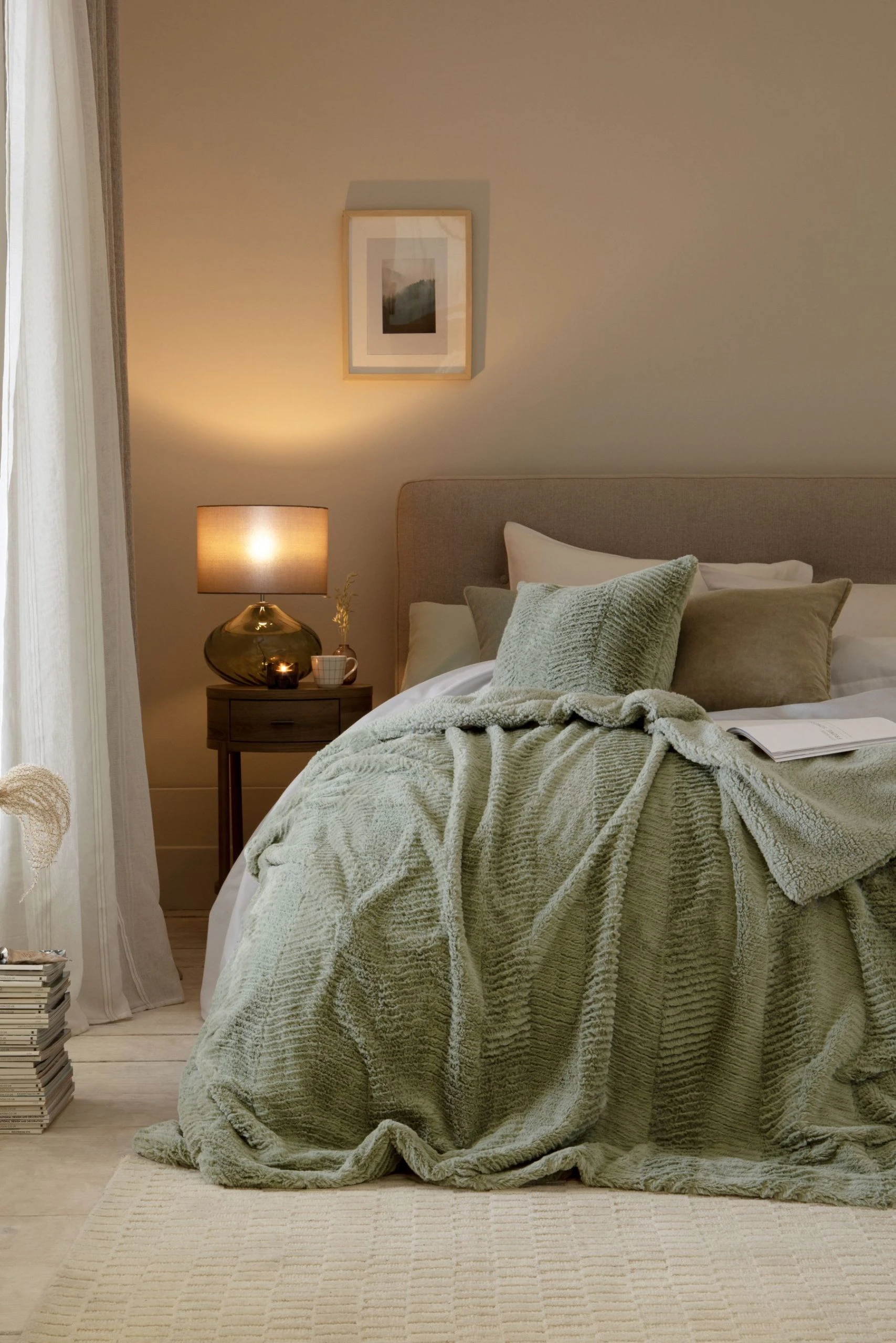 Next Chevron Faux Fur Cushion 4 Next Chevron Faux Fur Cushion - Image 2