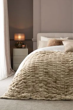 Next Gabriella Textured Faux Fur Throw 6 Next Gabriella Textured Faux Fur Throw -Louis De Poortere Shop T71107s