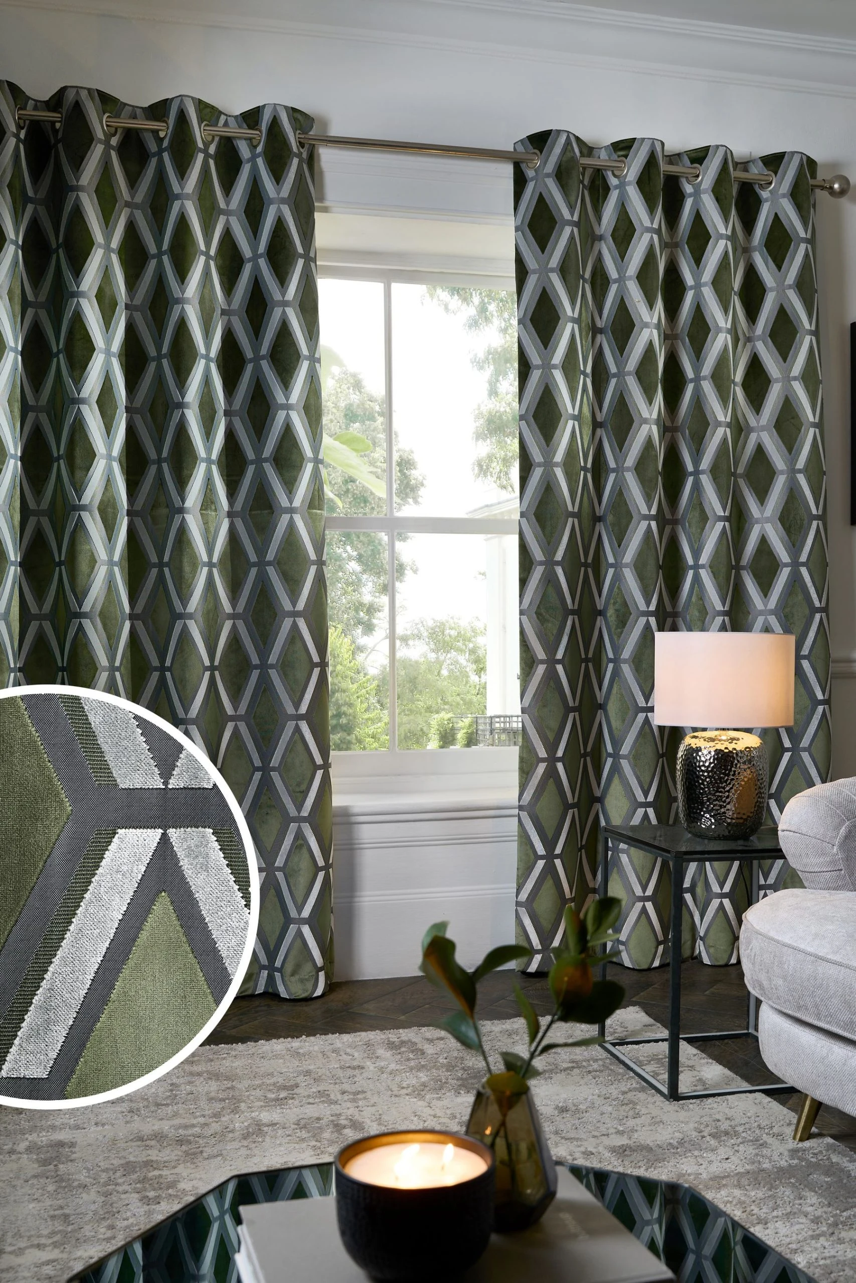 Collection Luxe Heavyweight Geometric Cut Velvet Curtains Next Collection Luxe Heavyweight Geometric Cut Velvet Curtains -Louis De Poortere Shop T82 970s scaled