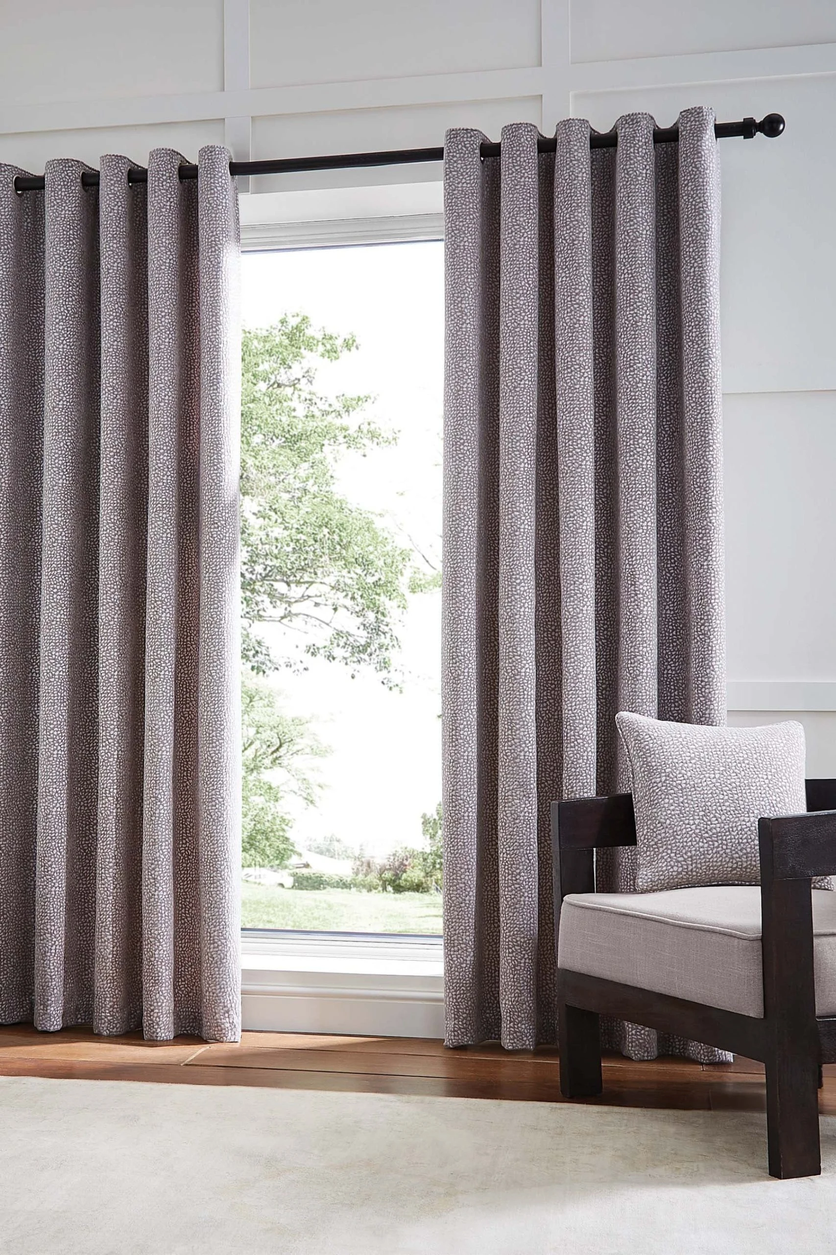 Hyperion Eros Chenille Jacquard Weighted Eyelet Curtains 3 Hyperion Eros Chenille Jacquard Weighted Eyelet Curtains