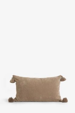 Next Soft Velour Tassel Oblong Cushion -Louis De Poortere Shop U16 090s4