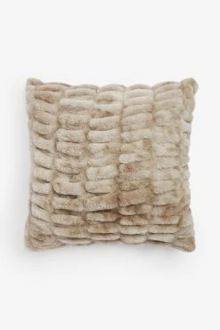 Next Faux Fur Ruched Cushion 4 Next Faux Fur Ruched Cushion -Louis De Poortere Shop U16182s3