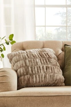 Next Faux Fur Ruched Cushion 6 Next Faux Fur Ruched Cushion -Louis De Poortere Shop U16182s5