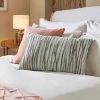 Next Large Oblong Pastel Stripe Cut Velvet Cushion 2 Next Large Oblong Pastel Stripe Cut Velvet Cushion -Louis De Poortere Shop U24297s