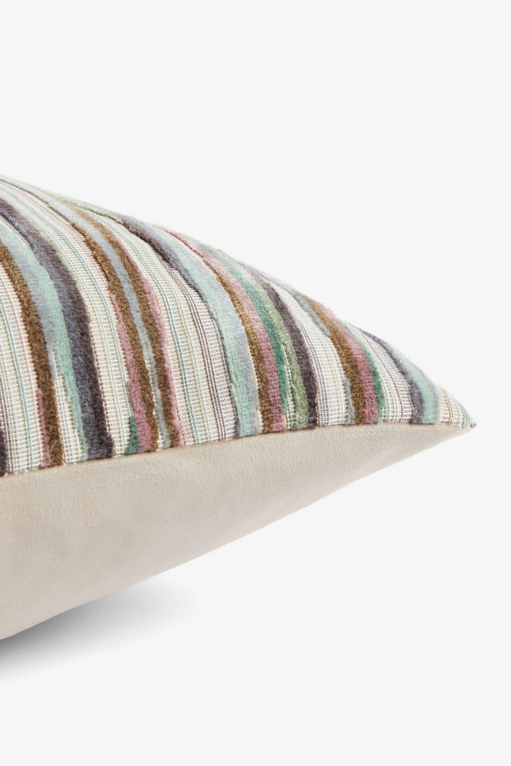 Large Oblong Pastel Stripe Cut Velvet Cushion Next Large Oblong Pastel Stripe Cut Velvet Cushion -Louis De Poortere Shop U24297s2 scaled