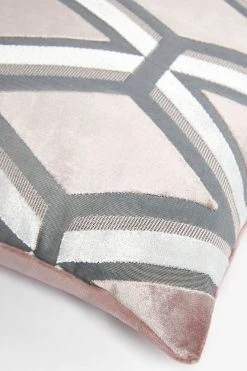 Next Collection Luxe Geometric Velvet Cushion -Louis De Poortere Shop U34 074s2