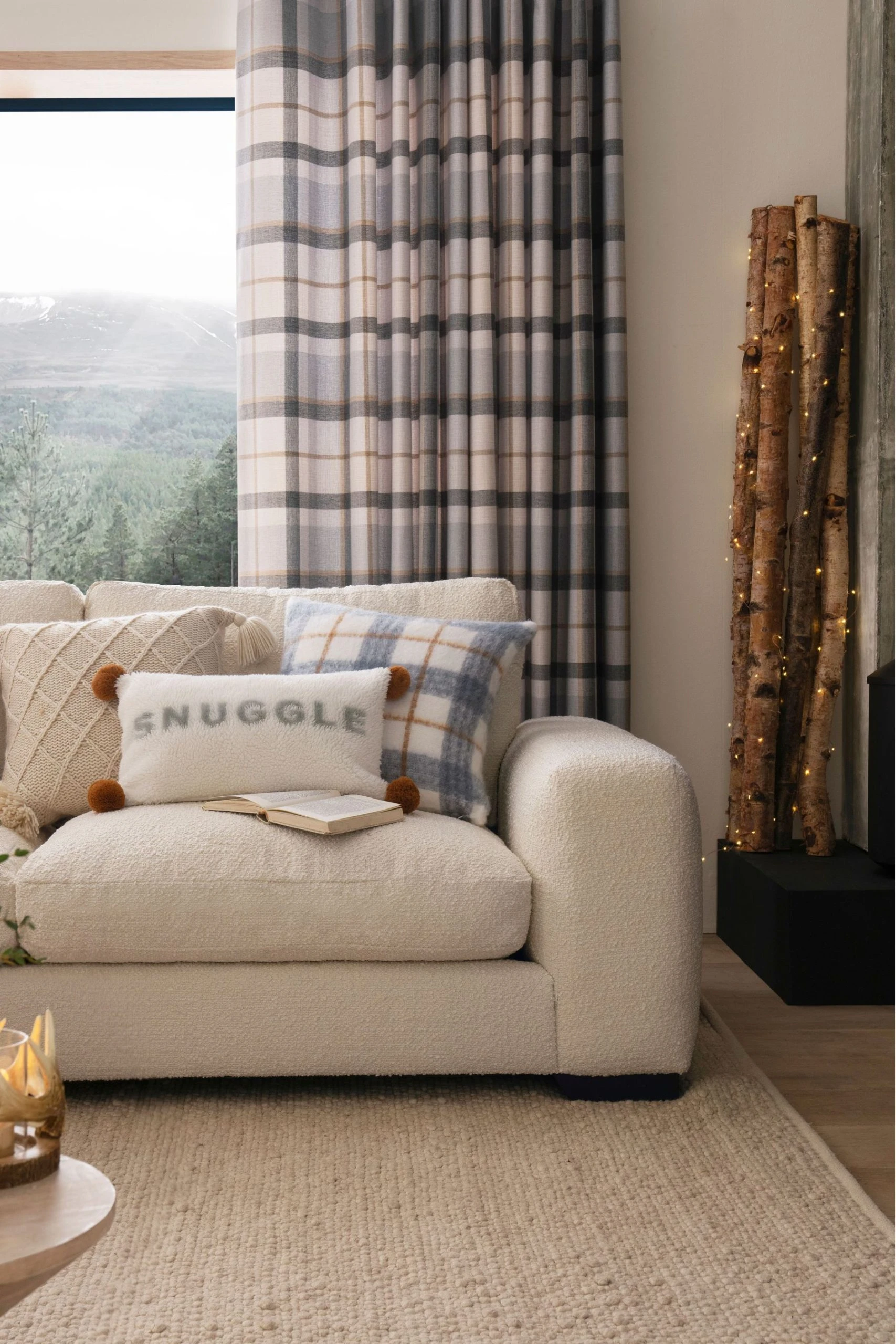 Next Hoxton Check Curtains 6 Next Hoxton Check Curtains - Image 4