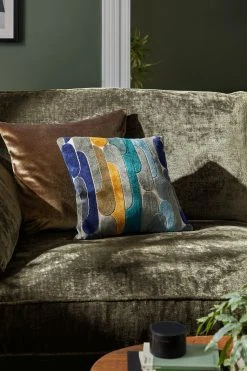 Next Retro Cut Velvet Cushion