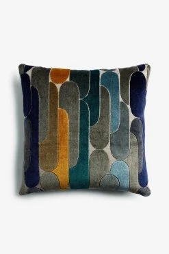 Next Retro Cut Velvet Cushion -Louis De Poortere Shop U56 360s4