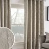 Next Textured Leaf Jacquard Eyelet Curtains -Louis De Poortere Shop U64653s