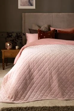 Next Hamilton Velvet Quilted Bedspread