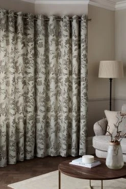 Next Flocked Velvet Floral Eyelet Curtains 10 Next Flocked Velvet Floral Eyelet Curtains -Louis De Poortere Shop U83 311s3