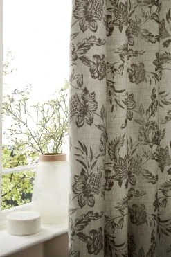 Next Flocked Velvet Floral Eyelet Curtains 11 Next Flocked Velvet Floral Eyelet Curtains -Louis De Poortere Shop U83 311s4