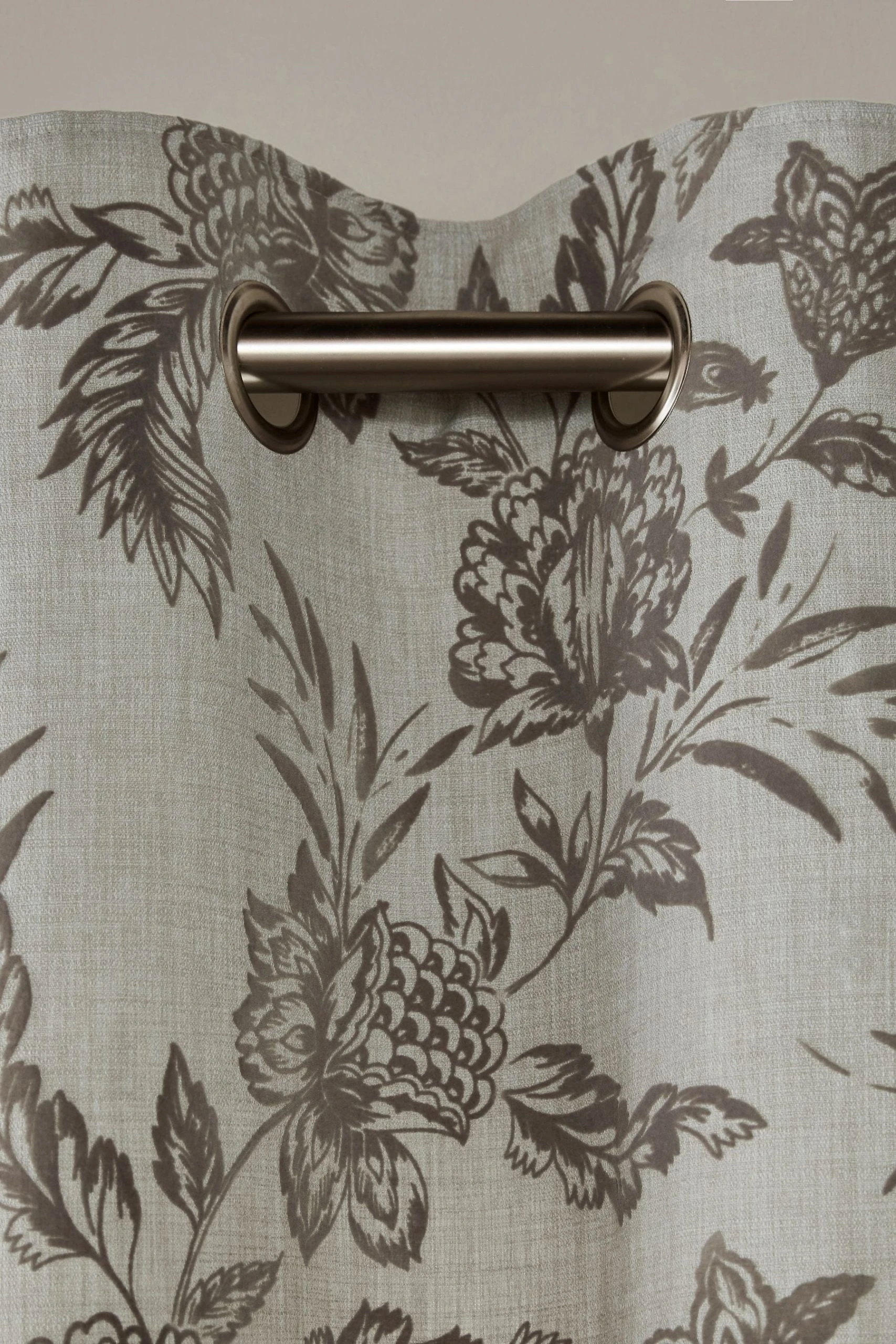 Next Flocked Velvet Floral Eyelet Curtains 7 Next Flocked Velvet Floral Eyelet Curtains - Image 5