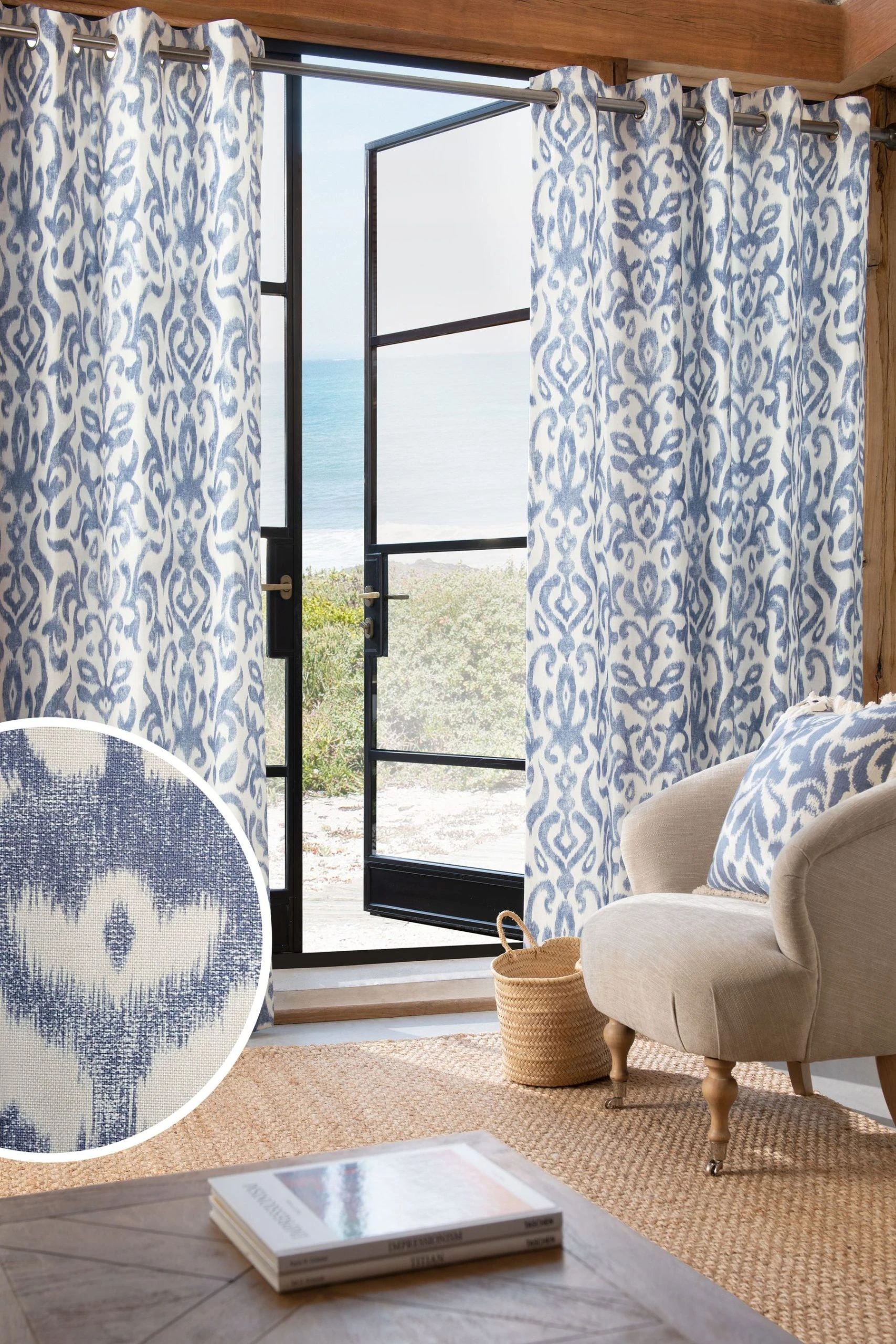 Damask Eyelet Curtains Next Damask Eyelet Curtains -Louis De Poortere Shop U84166s scaled