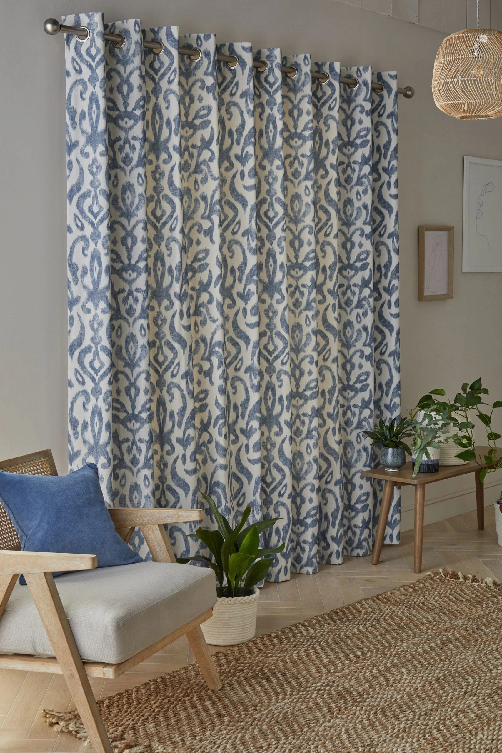 Damask Eyelet Curtains Next Damask Eyelet Curtains -Louis De Poortere Shop U84166s2 scaled