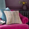 Next Cut Velvet Multi Stripe Cushion -Louis De Poortere Shop U88 206s