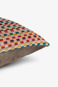 Next Cut Velvet Multi Stripe Cushion -Louis De Poortere Shop U88 206s3