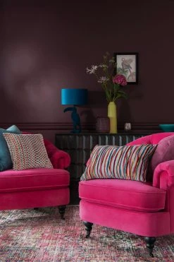 Next Cut Velvet Multi Stripe Cushion -Louis De Poortere Shop U88 206s4