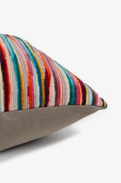 Next Cut Velvet Stripe Cushion -Louis De Poortere Shop U88 218s2
