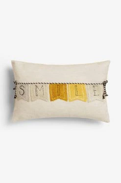 Next Textured Smile Oblong Cushion -Louis De Poortere Shop U88216s4