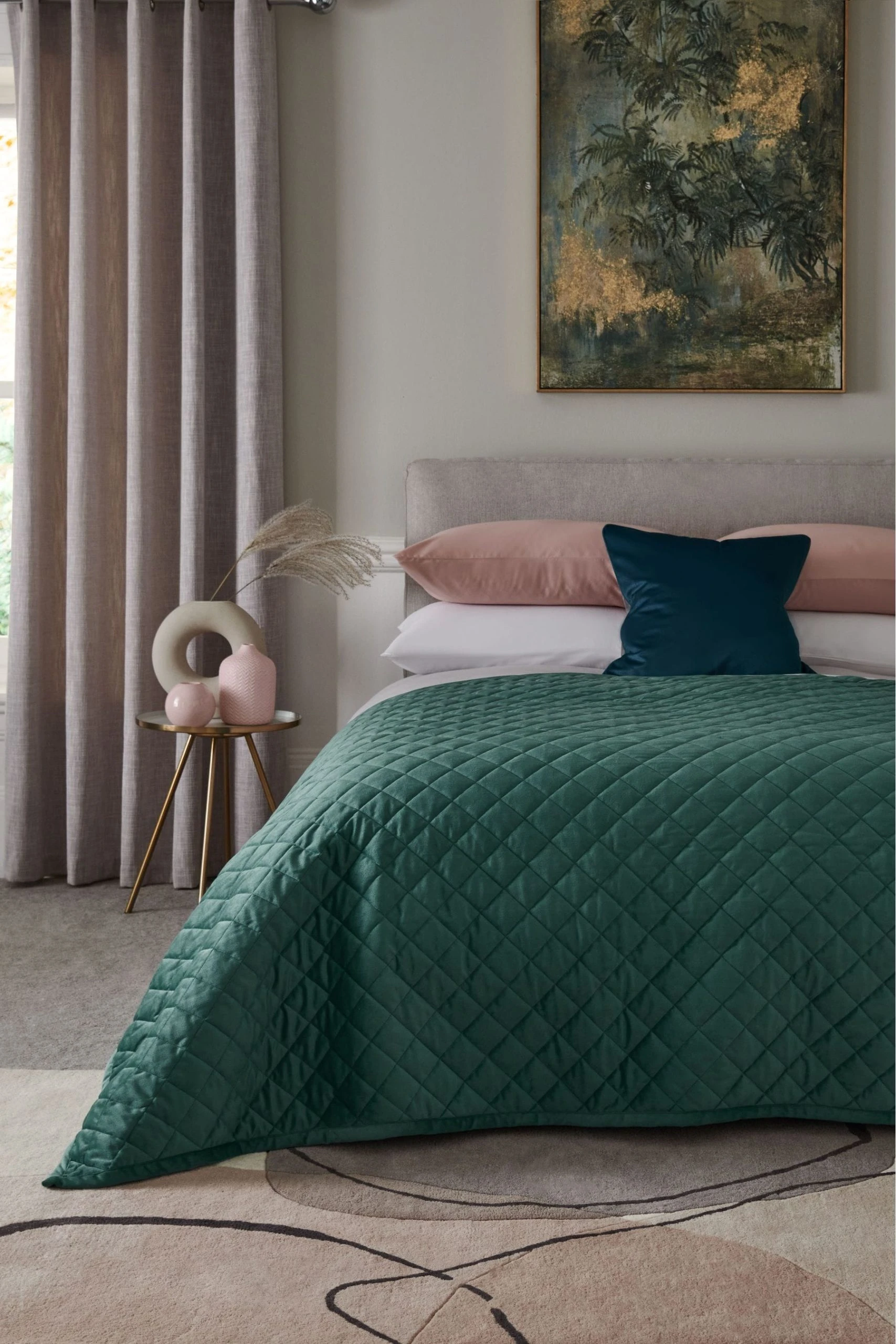Hamilton Velvet Quilted Bedspread Next Hamilton Velvet Quilted Bedspread -Louis De Poortere Shop UJ3179s scaled